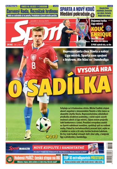 E-magazín Sport - 2.6.2025 - CZECH NEWS CENTER a. s.
